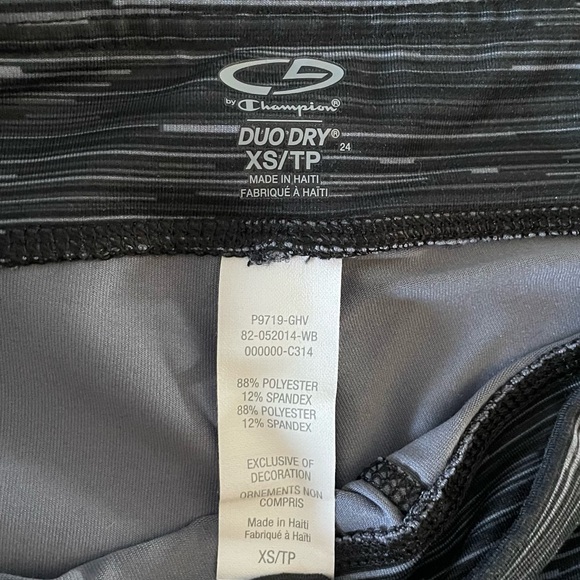 Champion Duo Dry Leggings - Athletic Pants - Grey Black Mix - Picture 6 of 8